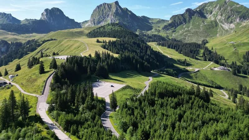švajcarske alpe gore od vrućine
